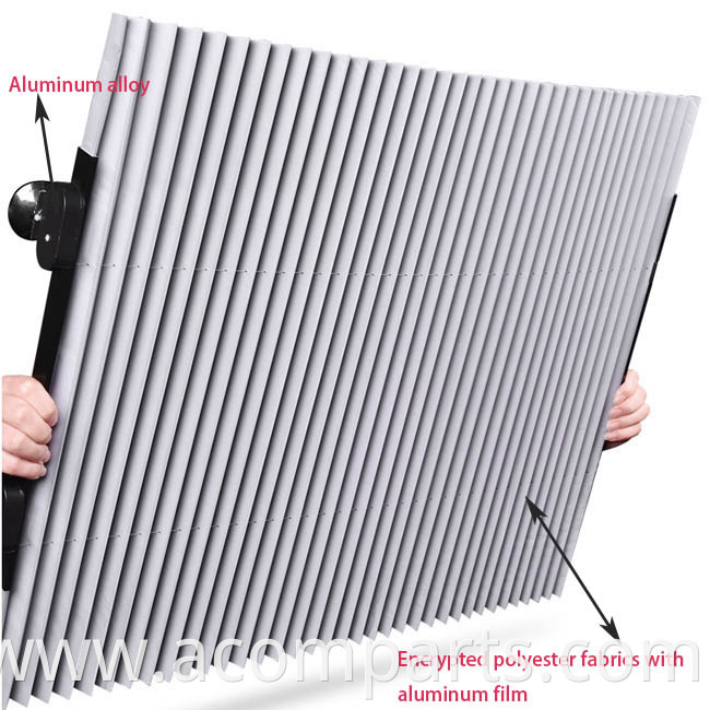 Most popular suv uv proof retractable aluminium universal customized car sun shades roller blinds